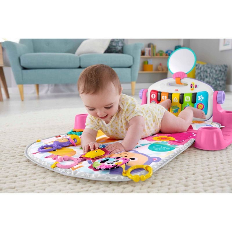 Fisher-Price Deluxe Kick & Play Piano Gym Playmat - Pink, 4 of 11