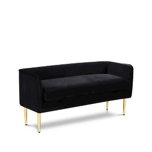 Meridian Furniture,Audrey Velvet Bench - 1 of 4