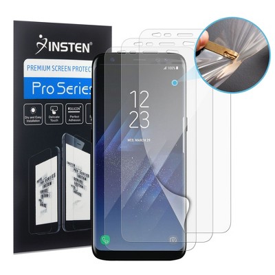 Insten 3-Piece TPU Clear Plastic LCD Screen Protector Film Cover For Samsung Galaxy S8