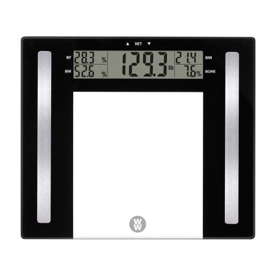 Digital Bathroom Scale for Body Weight Accurate, Smart Weighing Scale Bath  Electronic Scale Kg for Weight Loss, 330lbs Capacity, Large Display, Black