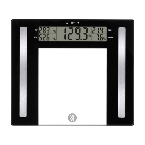 Glass Body Fat Scale Clear - Weight Watchers : Target