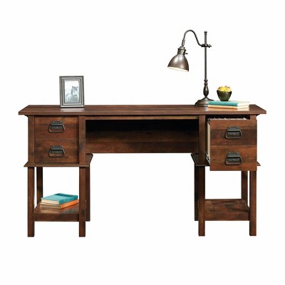 Curado Cherry Spacious Home Office Desk with File Storage