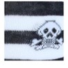 CTM Women's Gothic Skull Striped Knee-High Socks (1 Pair) - 3 of 4