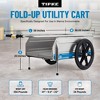 Tipke Manufacturing Company Foldit 2100 Do It All Portable Rust Corrosion Resisting Aluminum Folding Utility Cart, 330 Pound Capacity - 2 of 4