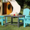 WestinTrends Malibu Kids Outdoor Patio Furniture HDPE 30" Wide Square Dining Table - 2 of 4