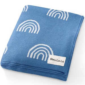100% Luxury Cotton Soft Knit Swaddle Baby Blanket for Blanket for Newborns and Infants Boys and Girls - 1 of 4