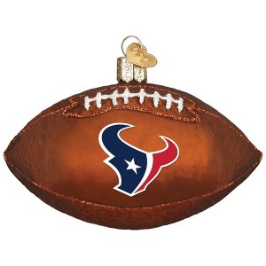Old World Christmas Blown Glass Ornament for Christmas Tree, Houston Texans Football - 1 of 4