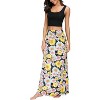 Women's Stylish Spandex Flare Maxi Skirt - Comfy Fold-Over Design Long Skirt for Effortless Style #3 - 4 of 4