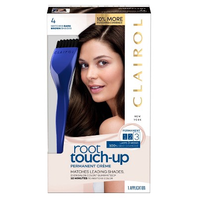 Clairol Root Touch-Up Permanent Hair Color - 4 Dark Brown - 1 kit