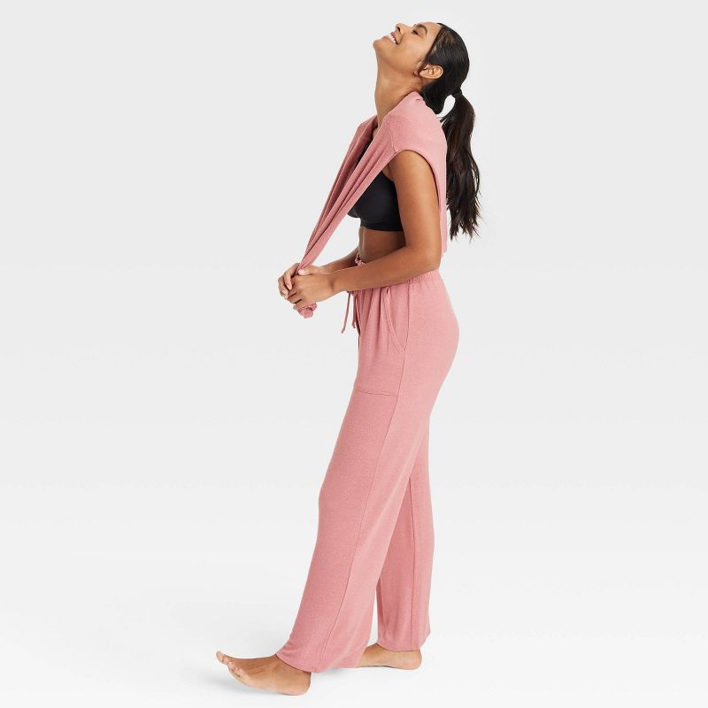Women's Perfectly Cozy Wide Leg Lounge Pants - Stars Above™, 3 of 10