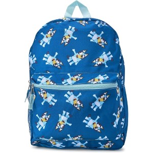 Fast Forward All over print Nylon Bluey Kids Backpack 16" School Bookbag for Girls and Boys ages 3+ - 1 of 4