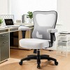 Office Chair with Mesh High Back Adjustable Armrests Lumbar Support and Thick Cushion for Heavy Duty Seating -3irtyhousy - 2 of 4