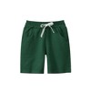 MyKids-USA Boys Solid Color Green Soft Casual Style Shorts - 2 of 4