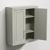Wooakway 26"H Modern Wooden Decorative Storage Cabinet Versatile for Entryway Living Room Hallway in White - 4 of 4