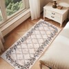 Washable Rug Modern Floral Rug Non Slip Low Pile Rug Stain Resistant Area Rug Non Shedding Indoor Floor Cover for Bedroom Living Room - 2 of 4