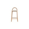 Meridian Furniture,Calvin Cream Vegan Leather Stool - 3 of 4
