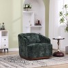 NicBex PU Leather Swivel Barrel Accent Chair,Upholstered Swivel Living Room Chair with Mid-Height Backrest,Accent Chairs for Living Room - 2 of 4
