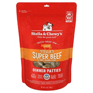 Stella & Chewy's Beef Flavor Freeze-Dried Patties Dry Dog Food - 14oz - 1 of 4