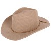 David & Young Women's Courduroy Cowboy Hat with Braided Suede Hat Band - 4 of 4