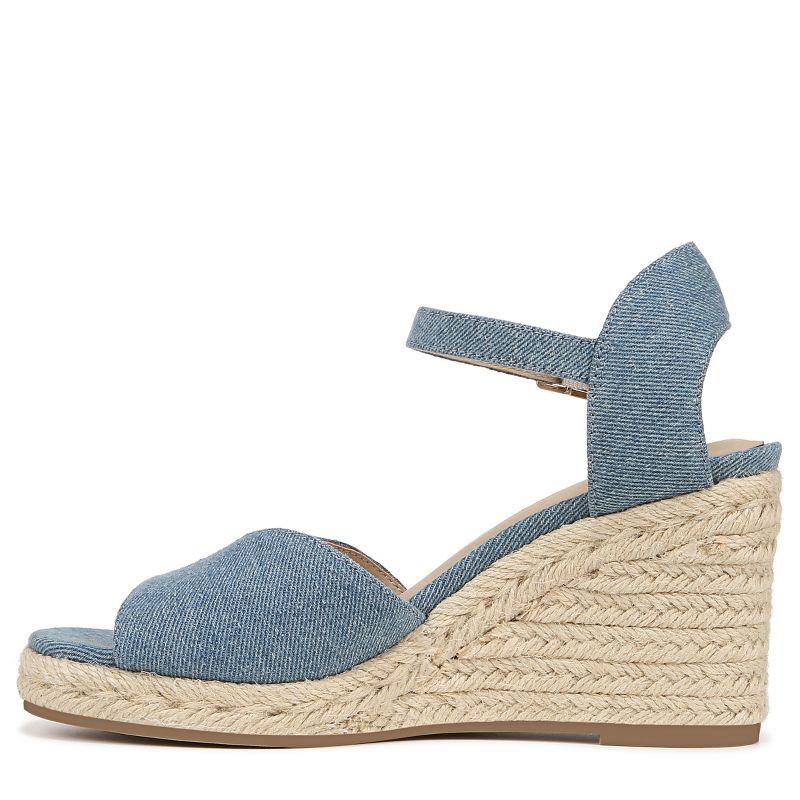 LifeStride Womens Tess Ankle Strap Wedge Espadrille, 5 of 10