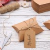 Bright Creations Set of 50 Pillow Gift Boxes with 100ft Jute String Twins for Wedding Party Favor, Kraft Paper, 5 X 3.5 in - 2 of 4
