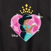 Boys' - Disney - Jasmine Heart Graphic Long Sleeve Fleece Sweatshirt - 2 of 4