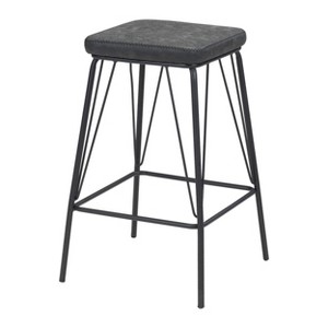 Zuo Samuel Counter Stool (Set of 2) Vintage Black - 1 of 4