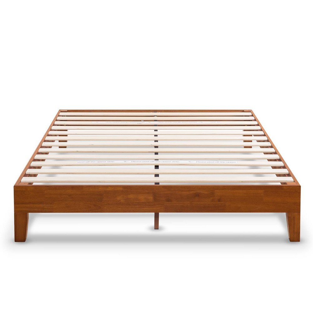 Photos - Bed Best Price Mattress Queen 12" Naturalista Grand Solid Wood Premium Platform  Cherry