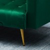 Modern Convertible Futon Sleeper with Mattress, Sturdy Metal Frame & Legs, Foldable Backrest Sofabed - 4 of 4