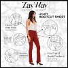 ZayWay Women's Stretch Bootcut Dress Pants with Pockets - Wear to Work - Ponte Treggings - 4 of 4