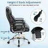 Tangkula 500LBS High Back Big & Tall Office Chair Adjustable Leather Task Chair - 4 of 4