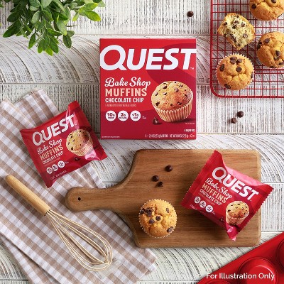 Quest Nutrition Bake Shop Muffin - Chocolate Chip - 8ct