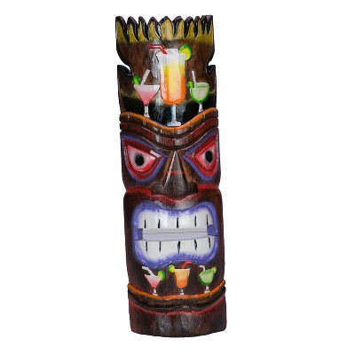 Beachcombers Tiki Mask with Drink Motif