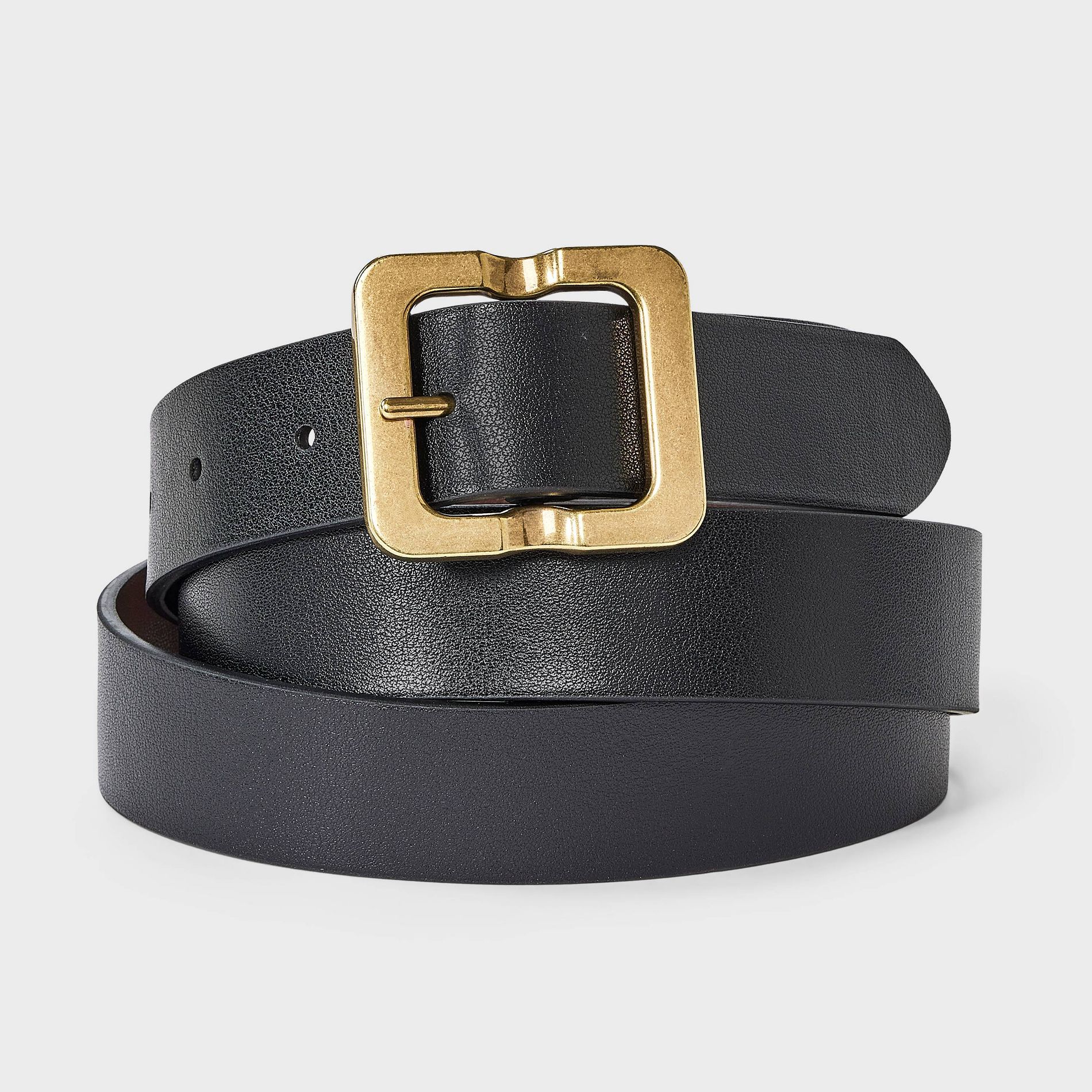 Indented Reversible Center Bar Belt - A New Day™ Black/Brown