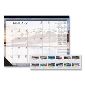 Recycled Earthscapes Desk Pad Calendar, Seascapes Photography, 22 x 17, Black Binding/Corners,12-Month (Jan to Dec): 2026 - 1 of 4