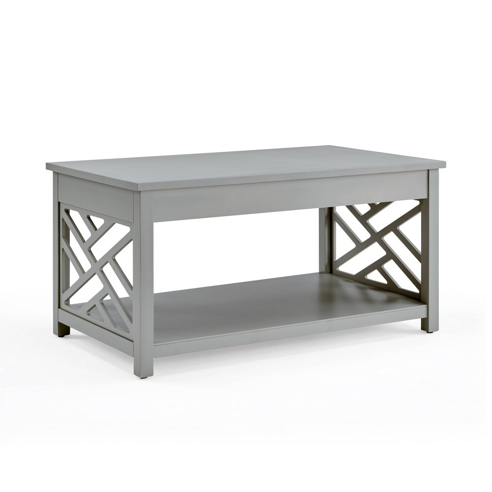 Photos - Coffee Table 36" Middlebury Wood  Gray - Alaterre Furniture