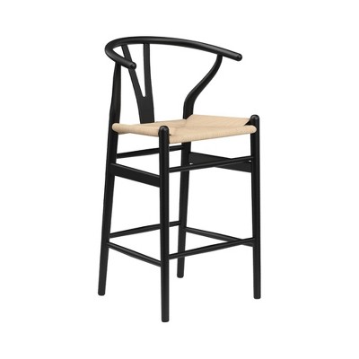 Infurnic Dining Chairs, Comfortable Woven Seat with Sturdy Legs, Modern Accent Chairs for Kitchen and Dining Room, Beige, 17.5"*20"*39.4"