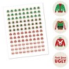Big Dot of Happiness Ugly Sweater - Holiday and Christmas Party Round Candy Sticker Favors - Labels Fits Chocolate Candy (1 Sheet of 108) - 2 of 4