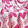 Plazatex Scarlett All Season Micro Plush Decorative Valentine Throw Blanket 50" X 60" Pink - 4 of 4