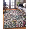 HomeStock Outdoor Washable Grayton Ivory & Charcoal 5' X7', Machine Woven with Printed Designs, Coastal - 3 of 4