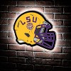 Evergreen Ultra-Thin Edgelight LED Wall Decor, Helmet, Louisiana State University- 19.5 x 15 Inches Made In USA - 2 of 4