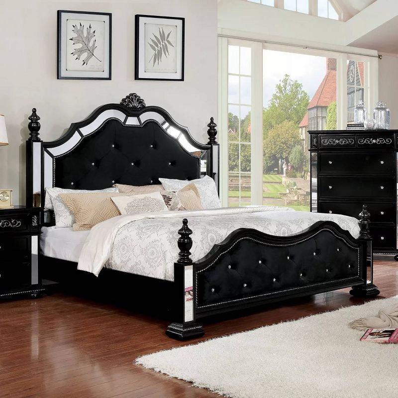 Queen Washington Upholstered Adult Bed Black - HOMES: Inside + Out, 3 of 8