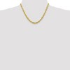 Black Bow Jewelry Men's 6mm 10k Yellow Gold Diamond Cut Solid Rope Chain Necklace - 2 of 4