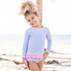 RuffleButts Girls Long Sleeve Rash Guard Bikini - image 3 of 3