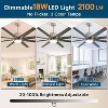 Smart Ceiling Fans With Remote & APP Control 3CCT LED Reversible DC Motor Dimmable Timing 6 Speed Modern Large Indoor Outdoor Ceiling Fan - 4 of 4