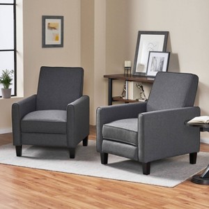 Set of 2 Darvis Contemporary Recliners - Christopher Knight Home - 1 of 4