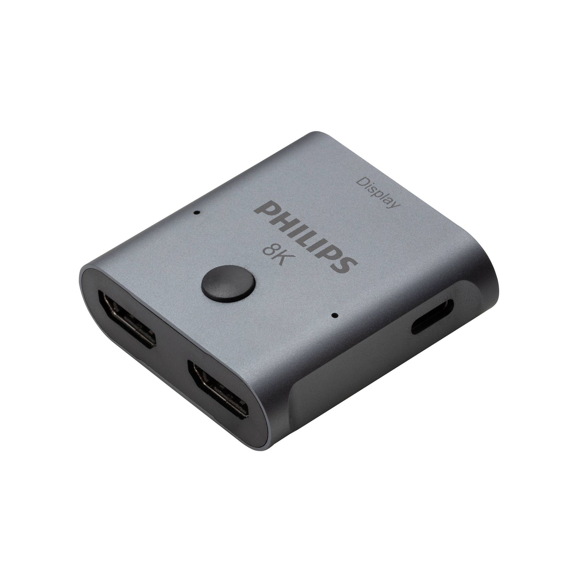 Philips 8K HDMI 2-Port Switch - Silver: AV Switches, 2-Way HDMI Connection