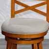 24" Counter Height Swivel Stool Modern Dining Chairs Bar Chairs X-Backrest Chair Armless Stool - 2 of 4
