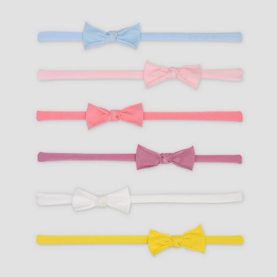 Photo 1 of Baby Girls 6pk Bow Headwrap - Just One You made by carters 0-12M--Baby Girls' 8pk Hair Clips - Cloud Island™

