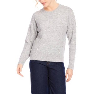 Women's Pearl Crewneck Sweater - Karen Kane - 1 of 3